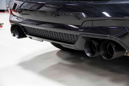 Dinan 20-25 BMW X3 M/X4 M (F97/F98) Free Flow Axleback Exhaust System - Black Tips - D660-0086-BLK