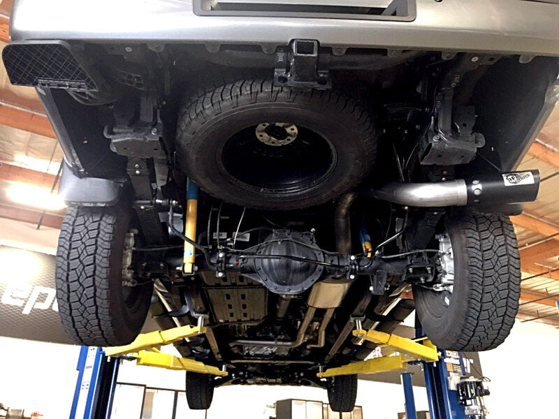 aFe MACHForce XP Exhausts Cat-Back SS-409 Nissan Titan XD 16-19 V8-5.6L - Black - 49-46135-B