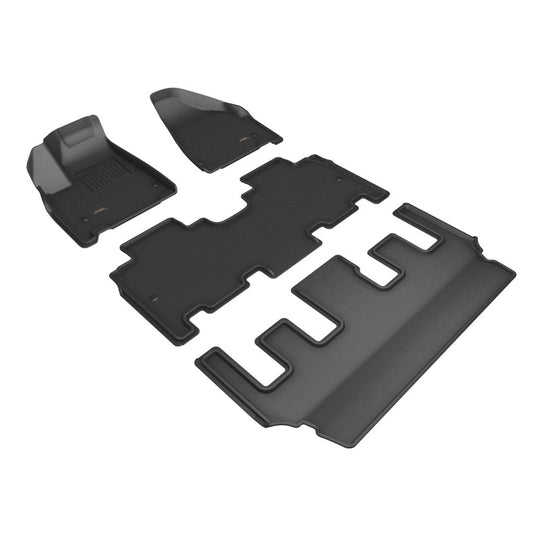 3D MAXpider 21-23 Chrysler Pacifica Pinnacle Kagu Floor Mat- Black R1 R2 R3 - L1CY00801509