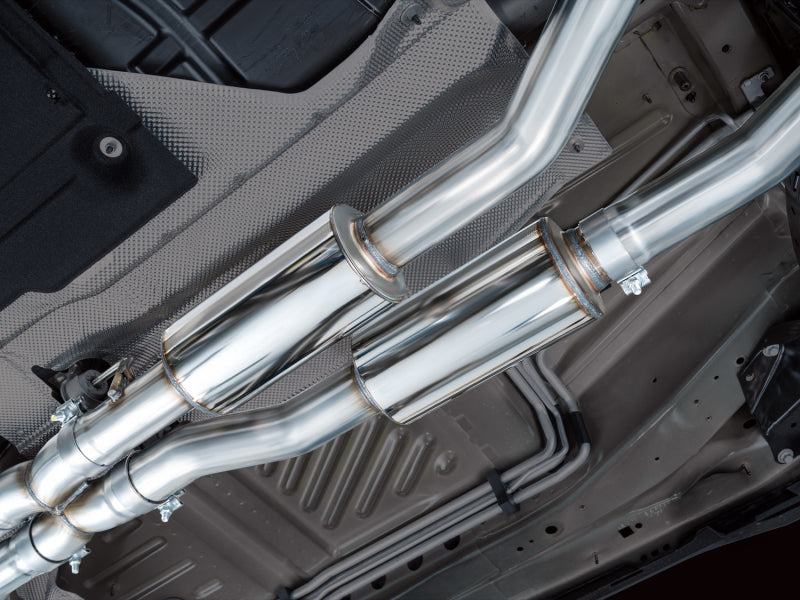 AWE Tuning 2021+ Ford Explorer Tremor 3.0TT 0FG Dual Rear Exit Exhaust w/ Bash Guard - 3015-28625