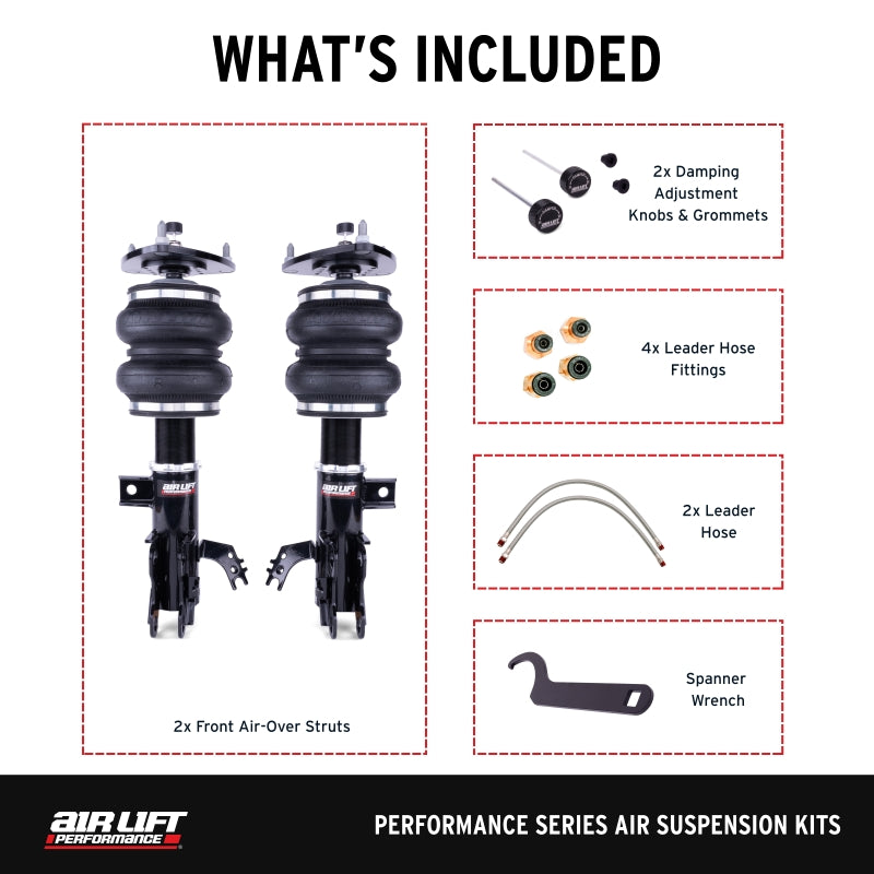 Air Lift Performance 19-25 Lexus ES300H/ES350 Front Air Suspension Kit - 76019