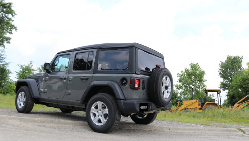 Corsa 2018-2025 Jeep Wrangler JL 2.5in Dual Rear Turn Down Exit Sport Axle-Back Exhaust - 21013