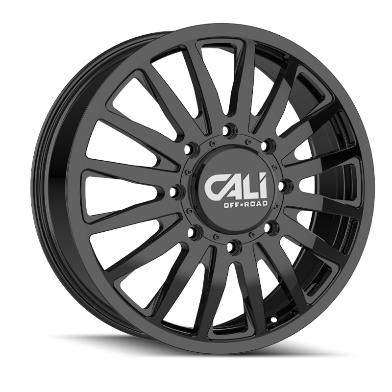 Cali Off-Road 9110D Summit Dually 22x8.25 / 8x165.1 BP / 115mm Offset / 121.3mm Hub Gls Blk Wheel - 9110D-22881GBF115