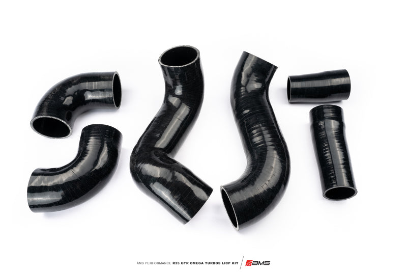AMS Performance 2009+ Nissan R35 GTR Omega Turbo Kit 3in Lower Intercooler Pipes (Omega 9 & 14) - ALP.07.14.0020-1