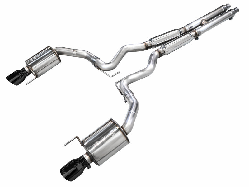 AWE Tuning 2024 Ford Mustang GT Fastback S650 RWD Touring Catback Exhaust w/ Dual Diamond Black Tips - 3015-33650
