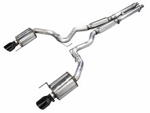Load image into Gallery viewer, AWE Tuning 2024 Ford Mustang GT Fastback S650 RWD Touring Catback Exhaust w/ Dual Diamond Black Tips - 3015-33650