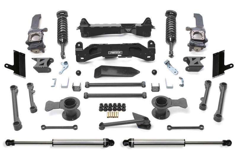 Fabtech 10-15 Toyota 4Runner 4WD 6in Perf Sys w/Dl 2.5C/O & 2.25 - K7060DL