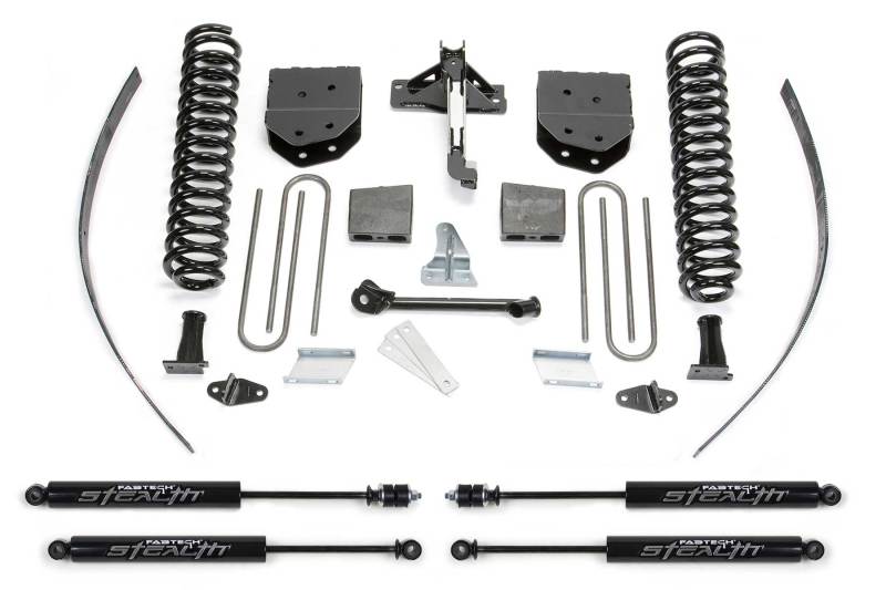 Fabtech 08-16 Ford F250 4WD w/Factory Overload 8in Basic Sys w/Stealth - K2122M