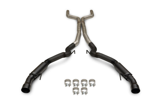 Flowmaster 24-25 Mustang 5.0L Outlaw Cat-Back Exhaust System - Black Tip (Non-Valved) - 818161