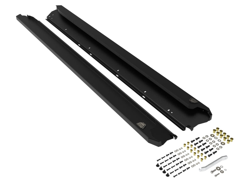 aFe POWER 10-14 Subaru Outback H4 2.5L / H6 3.6L Terra Guard Trail Steps - Black - 79-27004