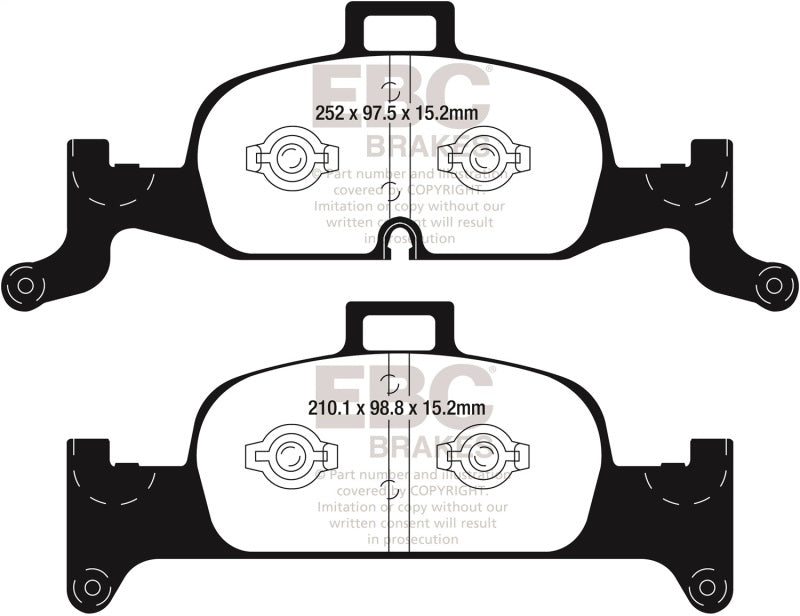 EBC 2018+ Audi Q5 FY 2.0T Extra Duty Front Brake Pads - ED92290