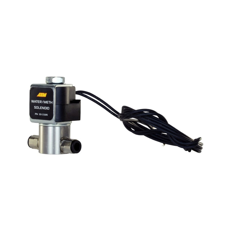 AEM Water/Methanol Injection System - High-Flow Low-Current WMI Solenoid - 200PSI 1/8in-27NPT In/Out - 30-3326