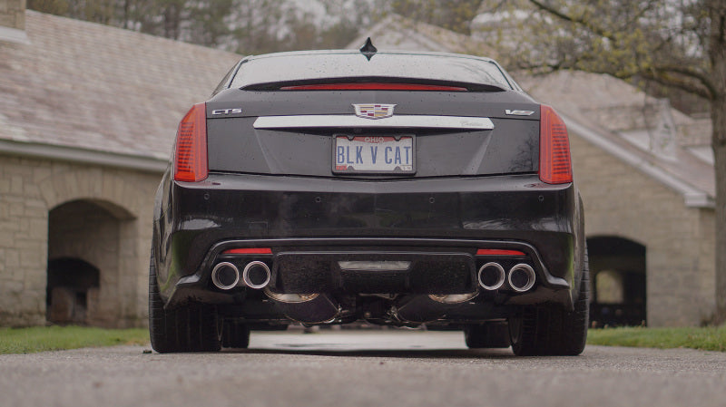Stainless Works 2016-18 Cadillac CTS-V Sedan Axle Back System Dual-Mode Turbo Mufflers 4in Tips - CTSV16MKS-FC