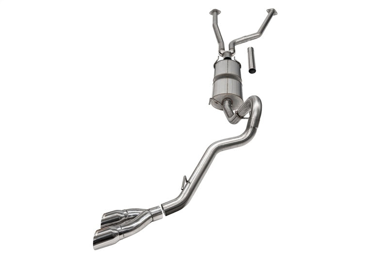 Corsa 22-25 Toyota Tundra 4WD 3in Sport Cat-Back Side Exit Exhaust System w/ Twin 4in Polished Tips - 21245