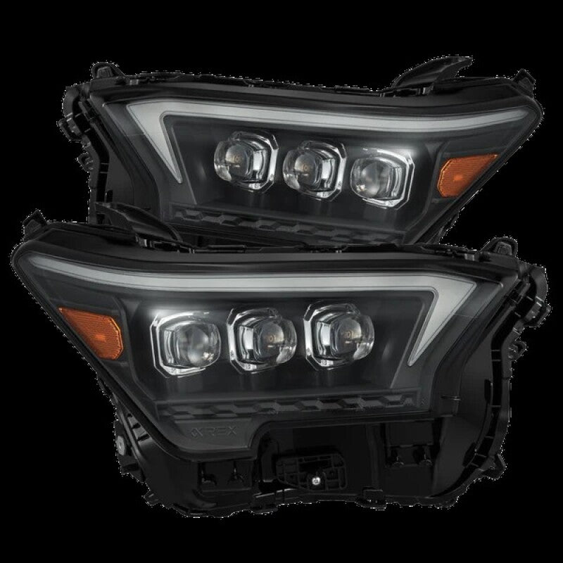 AlphaRex 2023+ Toyota Tacoma NOVA-Series LED Proj Headlights Black w/Actv Light & Seq. Sig + DRL - 880333