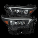 AlphaRex 2023+ Toyota Tacoma NOVA-Series LED Proj Headlights Black w/Actv Light & Seq. Sig + DRL - 880333