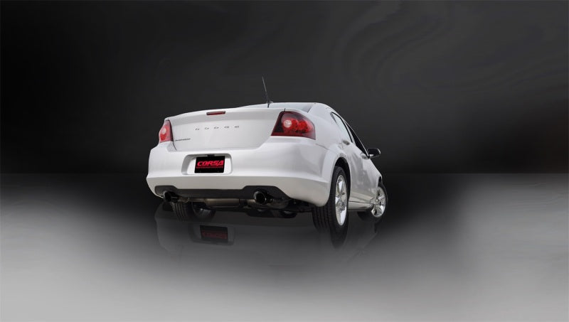 Corsa 2011-2014 Chrysler 200/Dodge Avenger V6 Black Sport Cat-Back Exhaust - 14413BLK