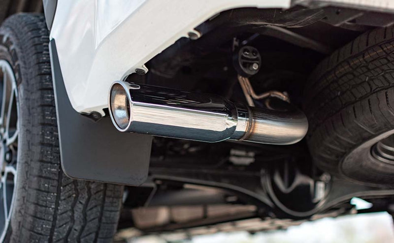 MagnaFlow Tip Stainless Double Wall Round Single Outlet Polished 3.5in DIA 2.5in Inlet 5.5in Length - 35225