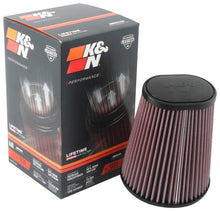 Load image into Gallery viewer, K&amp;N Universal Clamp-On Air Filter 3-1/2in 10 Degree Flange 5-3/4in B 4-1/2in x 3-1/4in T 7in H - RU-1033