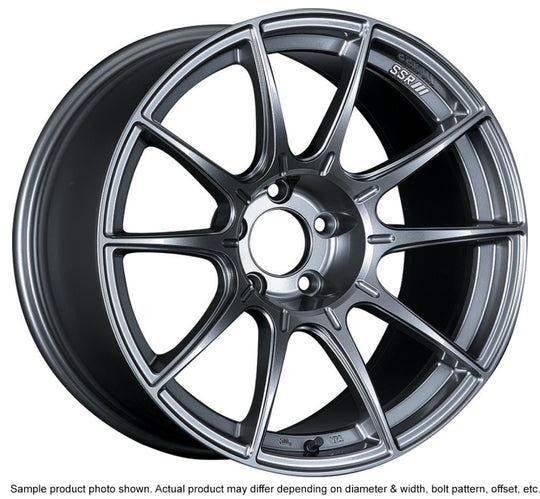 SSR GTX01 18x10.5 5x114.3 15mm Offset Dark Silver Wheel Evo X / G35 / 350z / 370z - XA18105+1505GDK
