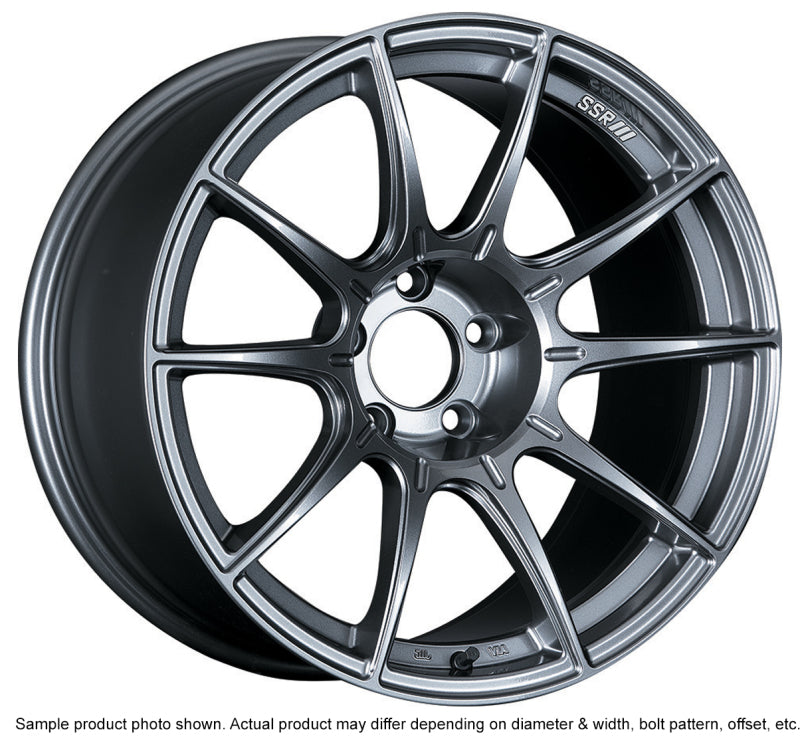 SSR GTX01 18x10.5 5x114.3 22mm Offset Dark Silver Wheel G35 / 350z / 370z - XA18105+2205GDK
