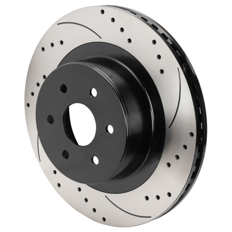 Wilwood 6x5.5 SRP Drilled Performance Rear Rotor & Hat L/H - Black - 160-16663-BK