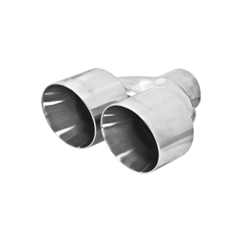 Flowmaster SS Tip 2.5in.X4.0in. Double W Dual Tip - 15391