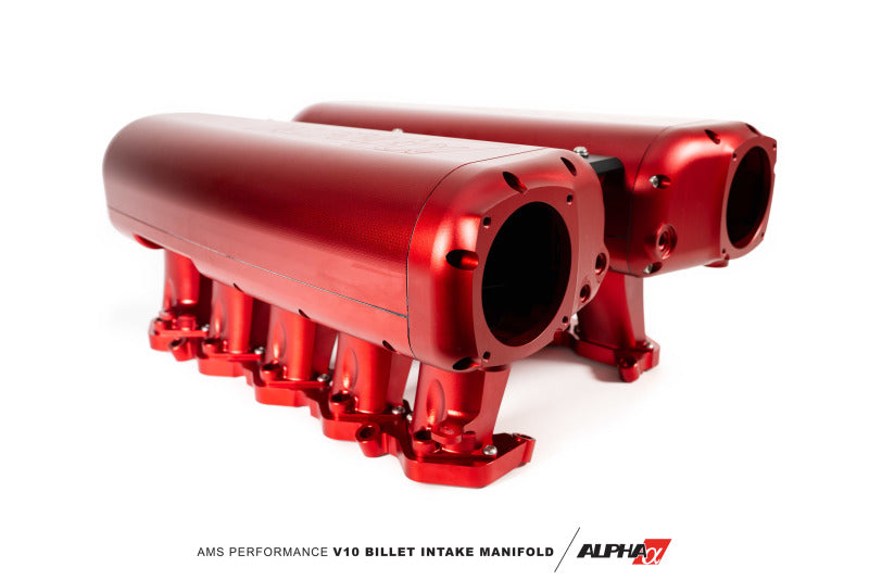 AMS Performance V10 Audi R8 / Lamborghini Huracan / Performante Billet Intake Manifold - CLR Anodize - ALP.37.08.0001-1