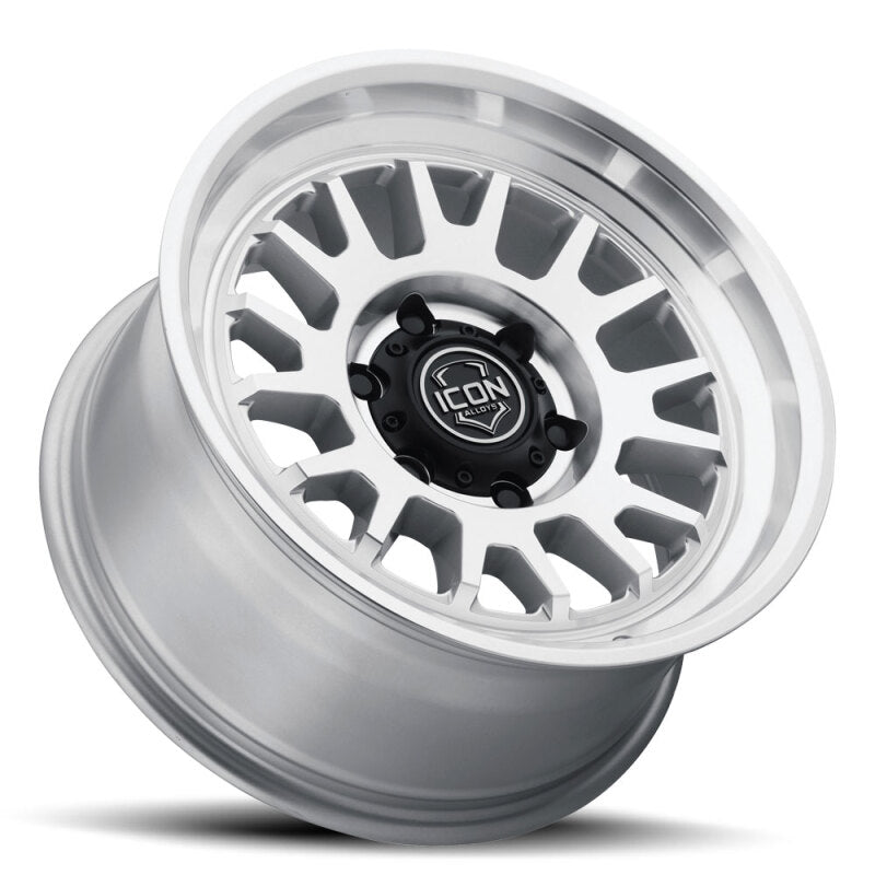 ICON Anza 17x8.5 5x150 25mm Offset 5.75in BS Silver Machined Wheel - 8217855557SM