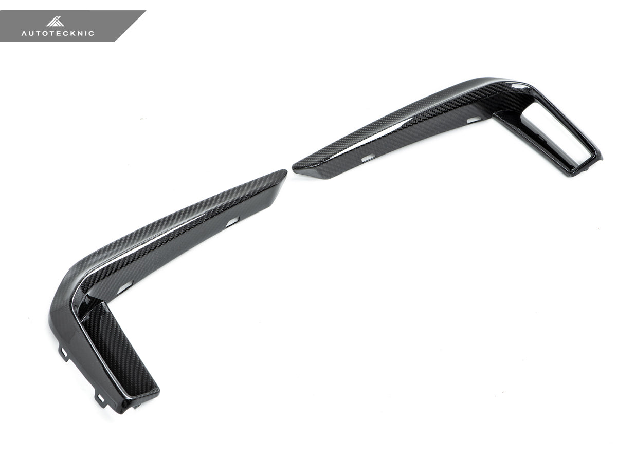 AutoTecknic Dry Carbon Front Bumper Trim - BMW G30 5-Series Pre-LCI M-Sport
