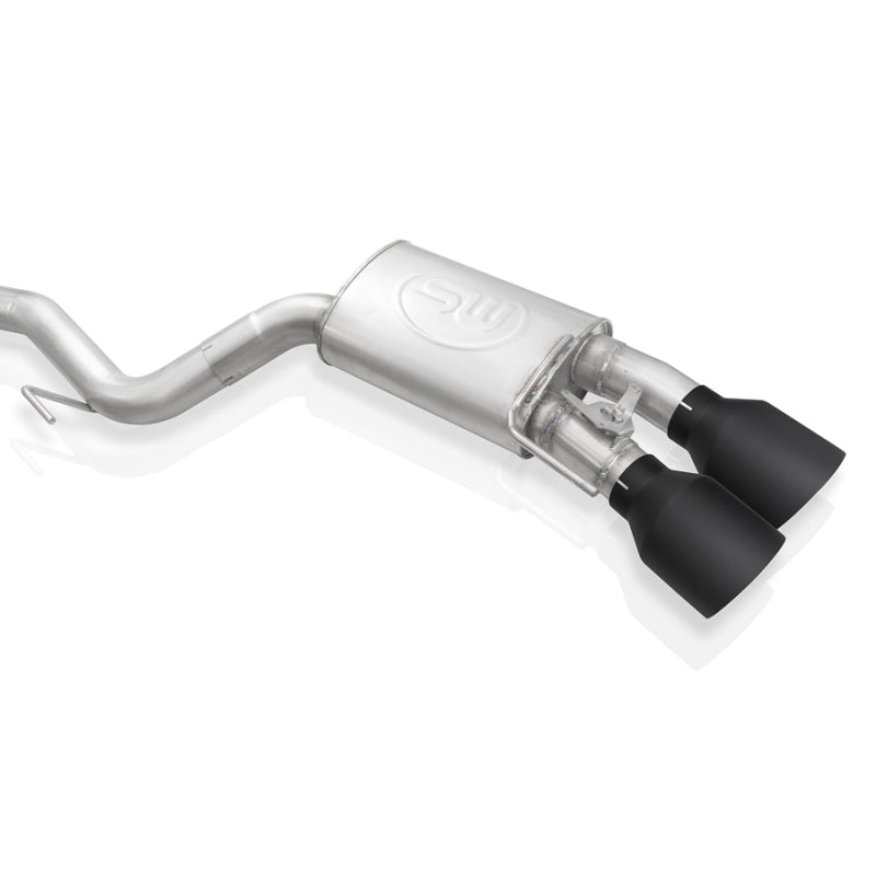 Stainless Works 2020 Ford GT500 Redline Catback H-Pipe Exhaust Factory Connect - Black Tips - GT500CBHFCRB