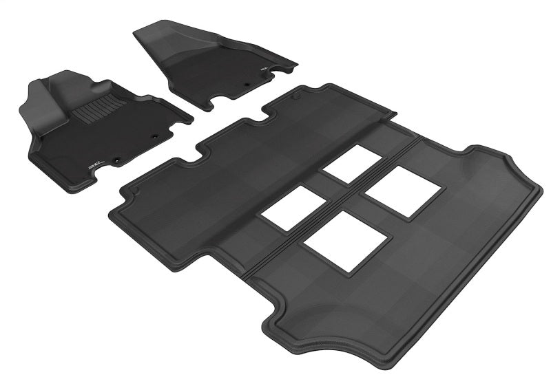 3D MAXpider 11-17 Honda Odyssey Kagu Black Full Set - L1HD03801509