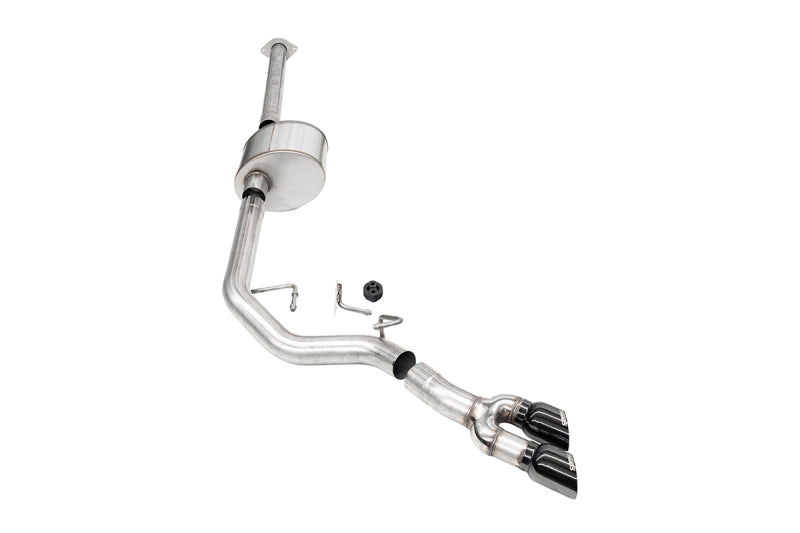 Corsa 15-20 Ford F-150 3.5L (157in WB) 3.0in Lightning Exit Catback w/ 3.5in Twin Black PVD Pro Tips - 21333BLK