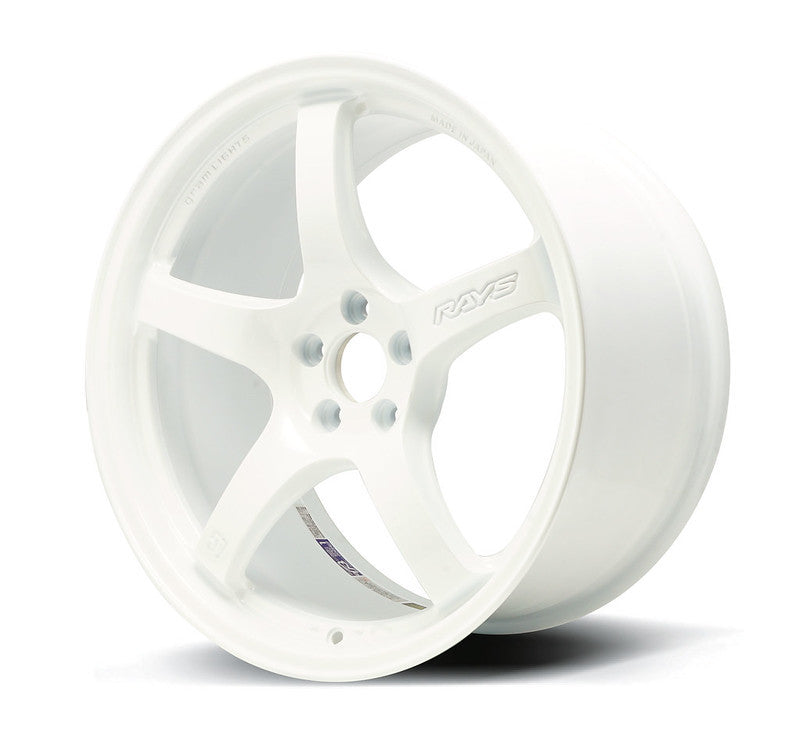 Gram Lights 57CR 18x9.5 +12 5x114.3 Ceramic Pearl Wheel - WGCRX12ECPP