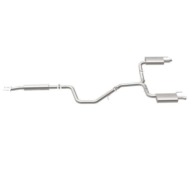MagnaFlow Cat-Back SS 2.25/2.5in Dual Split Rear Exit Polished 3in Tip 2015 Chev Impala 3.6L V6 - 19023