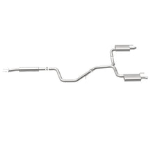 Load image into Gallery viewer, MagnaFlow Cat-Back SS 2.25/2.5in Dual Split Rear Exit Polished 3in Tip 2015 Chev Impala 3.6L V6 - 19023