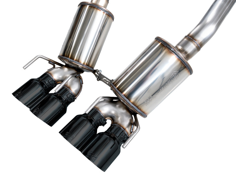 AWE Tuning 09-13 Chevrolet Corvette 6.2L Touring Edition Axle-Back Exhaust w/ Diamond Black Tips - 3015-43662