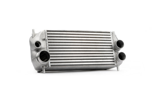 AMS Performance 2015+ Ford F-150 & Raptor 2.7L/3.5L EcoBoost Stock Loc. Intercooler (Silver w/ Logo) - AMS.55.09.0001-1