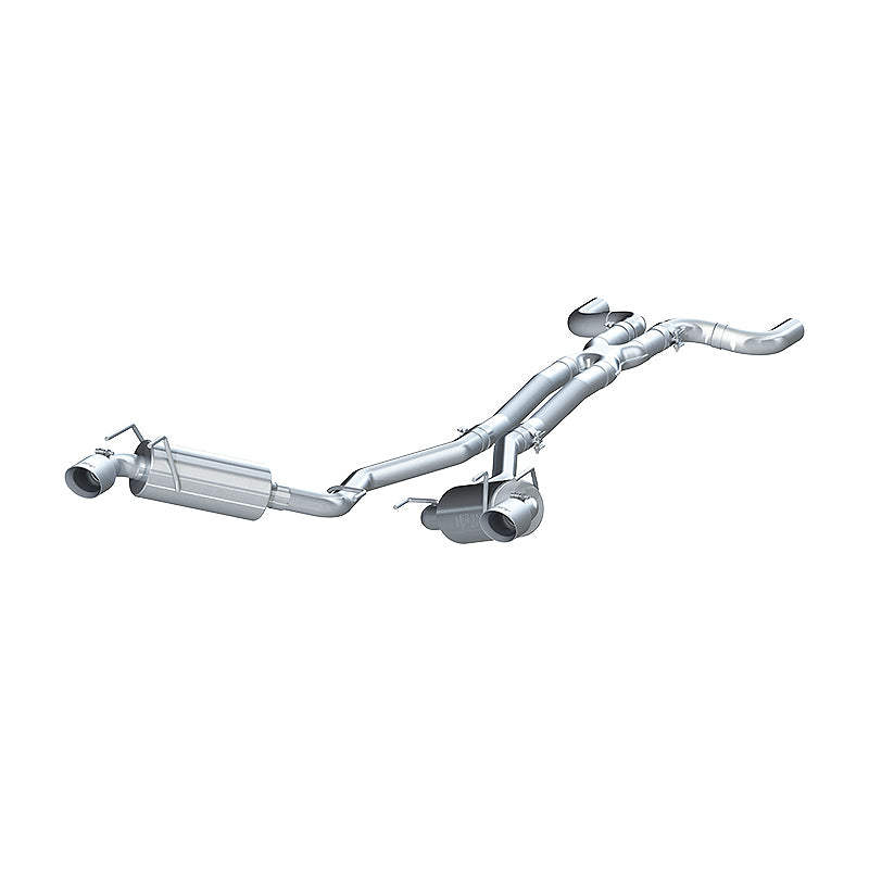 MBRP 2010 Chev Camaro V6 3.6L Dual Cat Back Round Tips  (11 Conv. MUST purchase mbrpAD1710) - S7020409