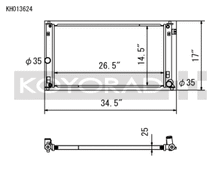 Load image into Gallery viewer, Koyo 2019 Toyota Corolla Hatchback 6MT and CVT (E210 Chassis) All Aluminum Radiator - KH013624