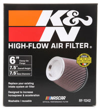 Load image into Gallery viewer, K&amp;N Round Tapered Universal Air Filter 6in Flange ID x 7.5in Base OD x 5in Top OD x 6.5in Height - RF-1042