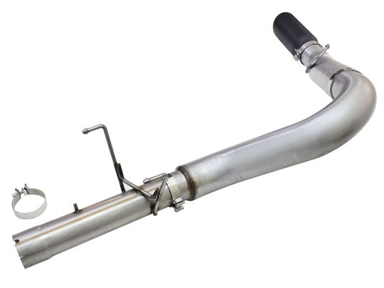 aFe MACHForce XP Exhaust Large Bore 5in DPF-Back Alu. 13-15 Dodge Trucks L6-6.7L (td) *Black Tip - 49-02051-1B