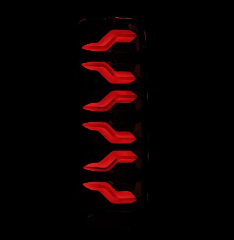 AlphaRex 87-96 Ford Bronco/F-150 Luxx-Series LED Tail Lights - Alpha-Black - 658006