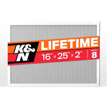 Load image into Gallery viewer, K&amp;N HVAC Filter 16 X 25 X 2 Merv 8 - HVC-8-21625