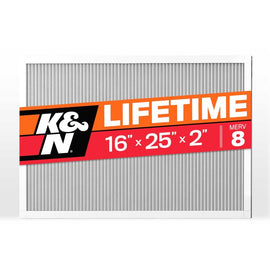 K&N HVAC Filter 16 X 25 X 2 Merv 8 - HVC-8-21625