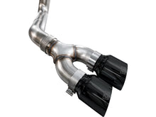 Load image into Gallery viewer, AWE 21-25 Ford F150 (14th Gen Reg Cab) Cat-Back Exhaust - 4.5in Dual Side Exit Diamond Black Tips - 3015-33145