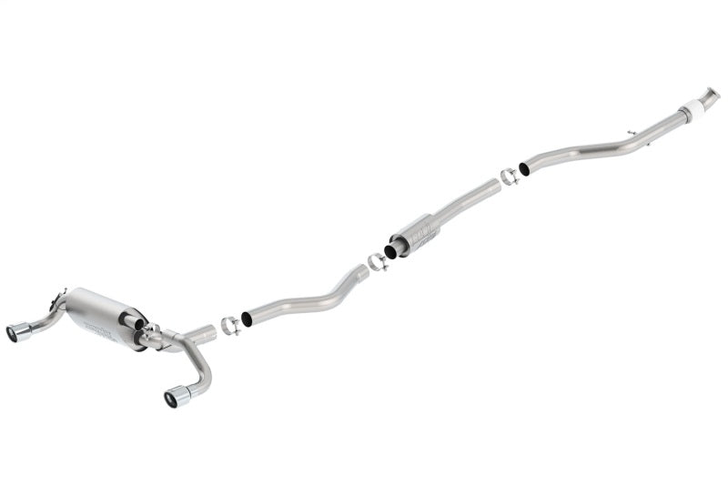 Borla 13-16 BMW 335i / 435i Atak Cat back SS 3.0in, 2.25in 3.5in Tip Single Rolled - 140580