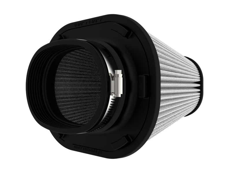 aFe Track Series Intake Pro DRY S Air Filter (6-1/8x4-1/8)IN F x(9-1/4x7-1/4)IN B x(6x4)IN Tx7-1/8IN - 21-90120