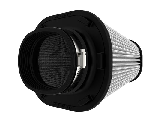 aFe Track Series Intake Pro DRY S Air Filter (6-1/8x4-1/8)IN F x(9-1/4x7-1/4)IN B x(6x4)IN Tx7-1/8IN - 21-90120
