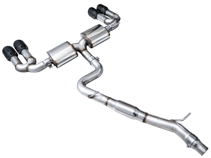 AWE Tuning 22-24 Audi 8Y S3 Touring Edition Exhaust - Diamond Black Tips - 3015-43897